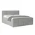 Livetastic BOXSPRING POSTELJA 180 cm  x 200 cm , kovina, umetna masa, tekstil, karton, leseni material svetlo siva