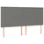 LED uzglavlje tamnosivo 160x5x118/128 cm od tkanine