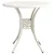 3-dijelni bistro set od lijevanog aluminija bijeli