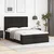 Otomanski krevet s madracem i LED diodama crna 140x190 cm