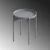 Hanah Home Klub sto 44x57x44cm Sivi