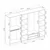 Hanah home Ormar Kale 270x190x52cm Crni