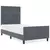 vidaXL vidaXL Postelja temno siva 90x190 cm iz samta, (22049177)