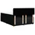 Vidaxl Box spring posteljni z vzmetnico črn 140x190 cm blago