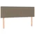 Vidaxl Box spring postelja z vzmetnico taupe 140x200 cm blago
