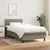Vidaxl Box spring postelja z vzmetnico taupe 90x200 cm blago