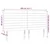 Vidaxl vidaXL Vzglavje postelje z LED modro 200x5x118/128 cm blago