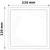 Avide Plafonjera LED, 18W, 1490 lm, 4000K, IP20 - ACSMNW-S-18W-ALU-SN