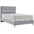 MID.YOU POSTELJA BOXSPRING x , tekstil, leseni material svetlo siva