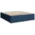 Vidaxl Box spring postelja z vzmetnico modra 180x200 cm blago