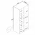 Hanah Home BA291 ormar 90 × 210 × 57,5 cm, peščana