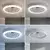 Brilagi - LED prigušiva plafonski ventilator LED/40W/230V prečnika 48 cm bela + daljinski upravljač