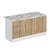 Hanah Home kuhinjsko ostrvo Alvinka 20252, 180 cm, belo / dore