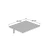 Lessentiel Maison Sklopivi sto Nur 60x1,8x50cm Beli