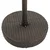 Vidaxl Vrtna miza rjava 75,5x106 cm poli ratan
