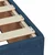 Vidaxl Box spring postelja z vzmetnico modra 140x190 cm blago