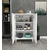 Hanah Home višenamenski ormarić 3 Raf 2 Kapak, 65 cm, beli