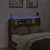 Uzglavlje S LED lampica Dimljeni hrast 140 x 16,5 x 103,5 cm