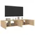 Zidni TV ormarići LED 2 kom boja hrasta sonome 80x35x31 cm