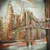 shumee 3D kovinska slika loft brooklyn 80x80 cm