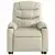Masažni naslonjač na podizanje od umjetne kože krem