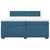 Vidaxl Box spring postelja z vzmetnico modra 200x200 cm žamet