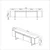 Hanah Home TV Komoda Yildiz, 180x50x30 cm, Antracit-Crna