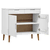 Komoda MOLDE bijela 90 x 40 x 80 cm od masivne borovine
