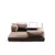 Atelier del Sofa Dvosed Via Con, 200x100x80 cm, Smeđa boja