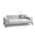 Atelier del Sofa Trosed na razvlačenje Montana 91x85x223cm Sivi