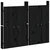 Vanjska kuhinjska vrata MEPPEL 2 kom crna 50x9x82 cm masivna borovina