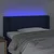 Vidaxl LED posteljno vzglavje modro 83x16x78/88 cm blago