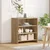 Vidaxl Strani šal Rjava 70 x 41 x 75 cm Konstruiran les