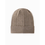 Ombre Mens knitted sweater-weave cap with patch - ash