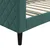 Vidaxl Raztegljiva postelja temno zelena 100x200 cm žamet