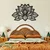 Atelier Del Sofa Zidna dekoracija Lotus-APT524LS, 59x91 cm, 1.2 mm, Crna
