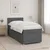 vidaXL Postelja boxspring z vzmetnico Temno siva 90 x 190 cm Blago