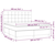vidaXL Box spring postelja z vzmetnico LED sv. siva 180x200 cm blago