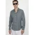 TUDORS Muška košulja dugih rukava, Slim Fit, Siva