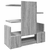 Organizator za stol boja hrasta 49x20x52,5 cm konstruirano drvo