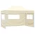 VIDAXL paviljon s 4 stranicami Pop-Up (3x4.5m), kremno bel