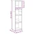 Regal za knjige boja starog drva 40x30x152 cm konstruirano drvo