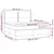Vidaxl Box spring postelja z vzmetnico LED sv. siva 180x200 cm blago