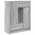 Komoda s ladicama i vratima siva sonoma 73x31x90 cm