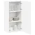 vidaXL Stenska kuhinjska omarica Bela 50 x 31 x 100 cm Konstruiran les