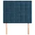 Vidaxl Vzglavje postelje temno modro 100x5x118/128 cm žametno