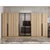 Hanah Home ormar sa reflektujućim staklom Nisa 20616, 360 cm, dore