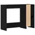 Stol s policom Crni hrast 102,5 x 35 x 75 cm Konstruirano drvo