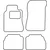 Textile car mats Mercedes E-Class W210 1995-2002