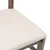 Vidaxl Jedilni stoli z blazinami 2 kosa Brown Solid Wood Rubber